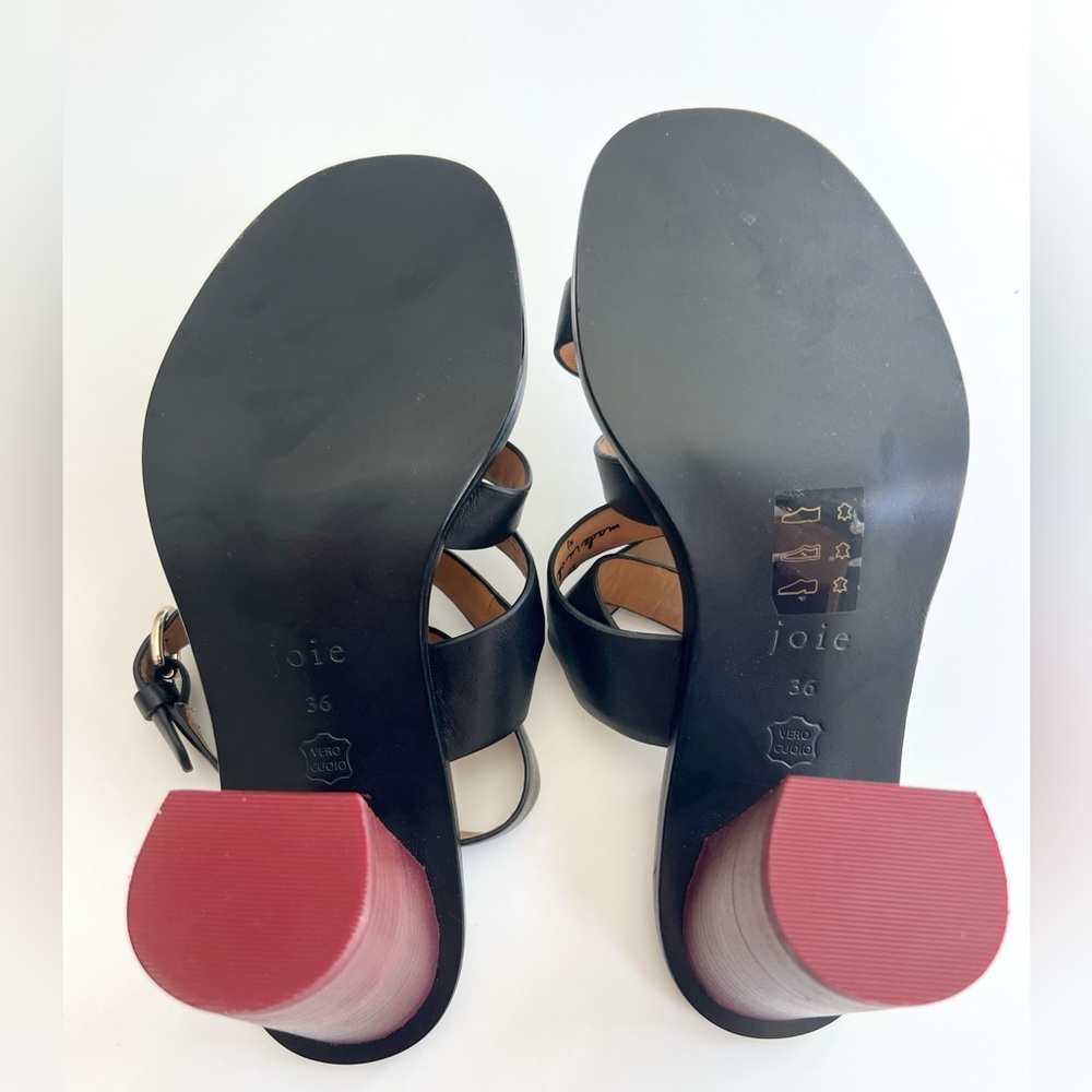 NWOB Joie Onfer Black Wrap Sandal Size 6 (36) - Picture 7 of 7